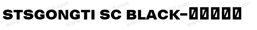 stsgongti sc black字体转换